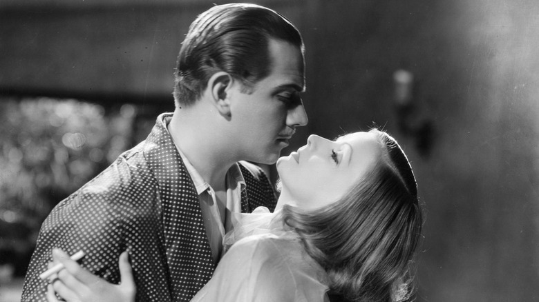 Greta Garbo and Melvyn Douglas