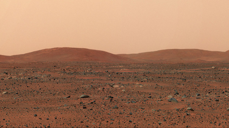 The surface of Mars 