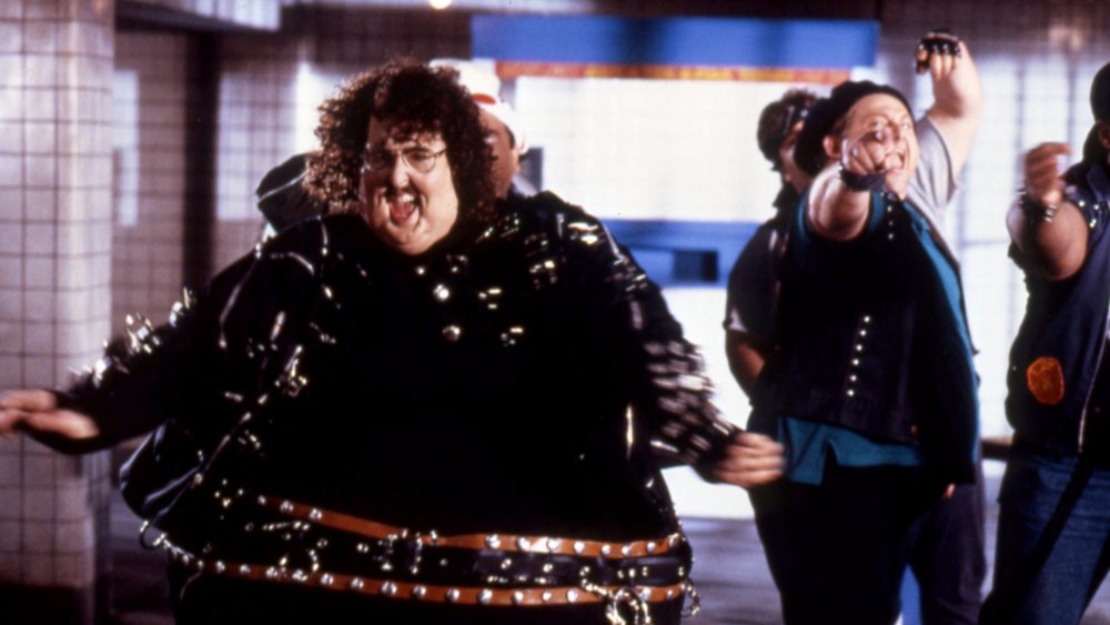 Weird Al Yankovic on the set of the Fat video