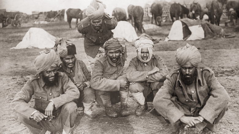 Indian soldiers during World War I