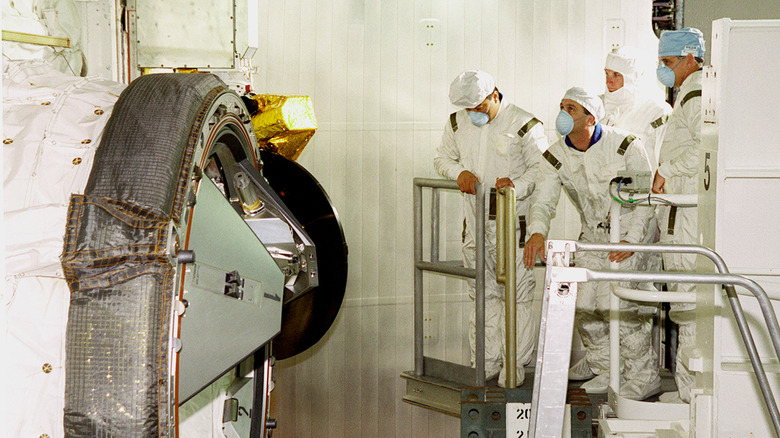 Mission specialists at Kennedy Space Center