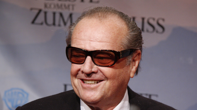 Jack Nicholson smiling in sunglasses