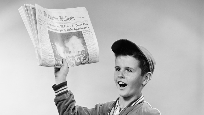 1950s paperboy