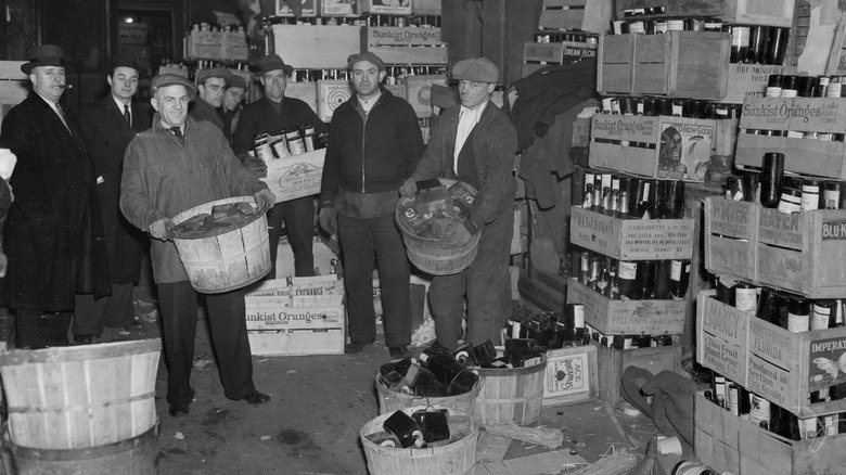 Prohibition raid illegal alcohol