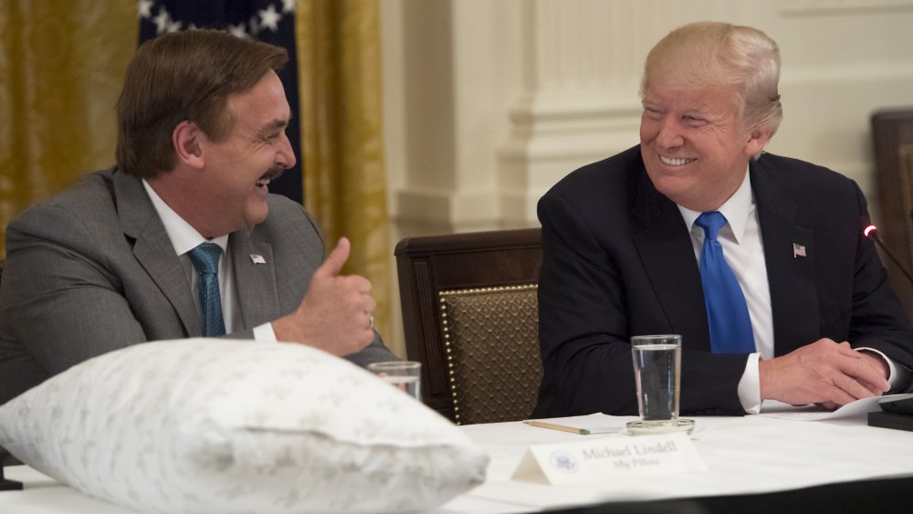 Mike Lindell and Donald Trump