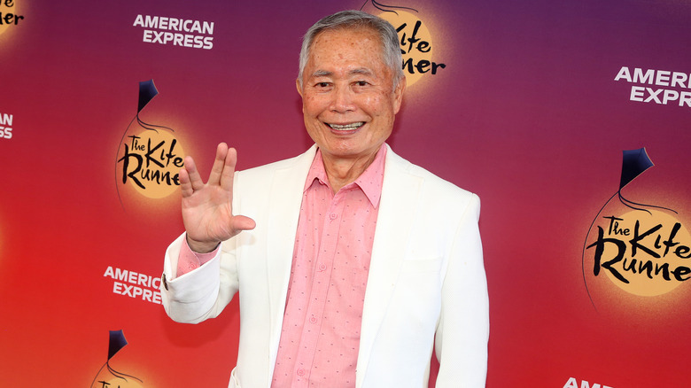 George Takei giving Vulcan salute