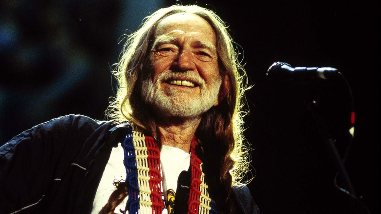 Willie Nelson smiling