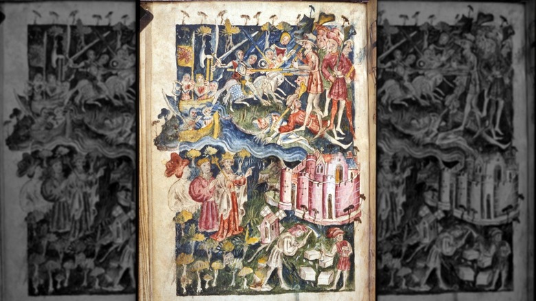 illuminated manuscript Historia Regum Britannae