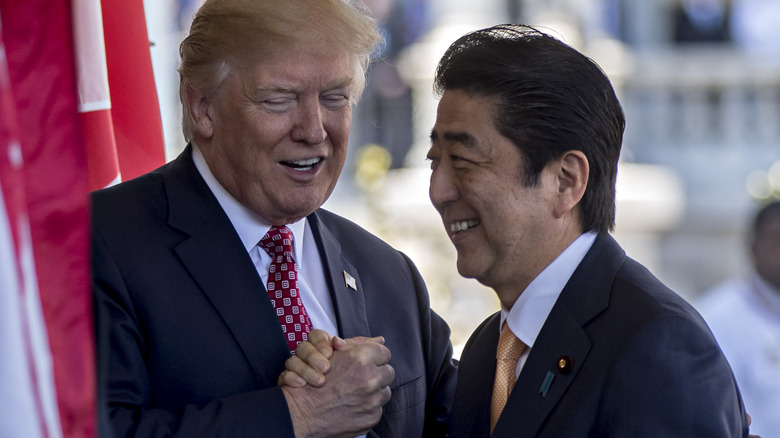 Donald Trump and Shinzo Abe