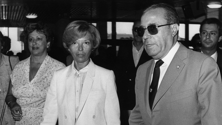 Isabel Perón in an airport