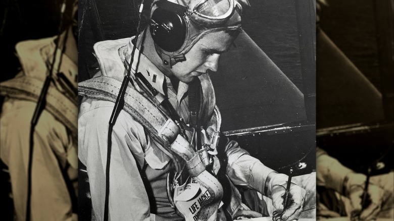 George H.W. Bush in his WWII fighter