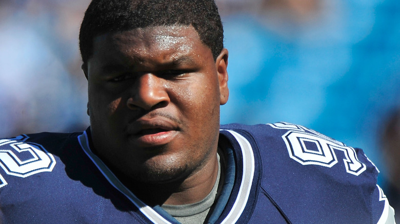 Josh Brent looking serious