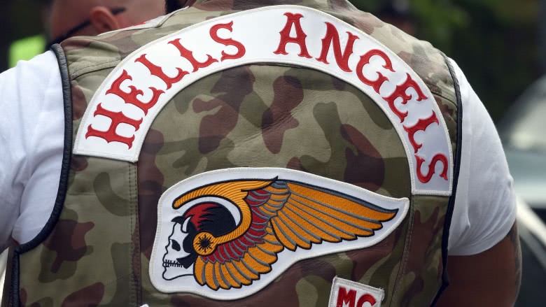 hells angels bike vest