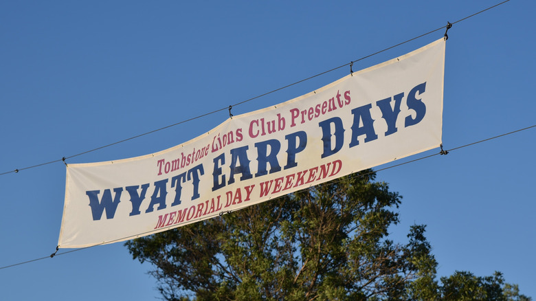 Wyatt Earp days banner