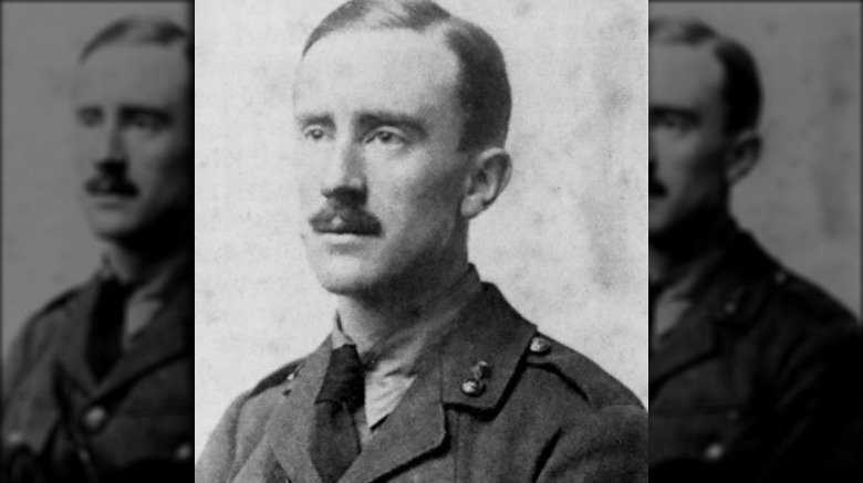 jrr tolkien in uniform