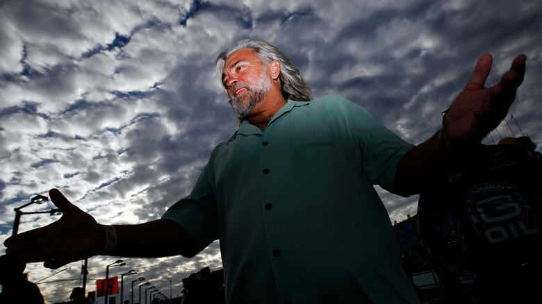 Captain "Wild" Bill Wichrowski against a cloudy sky