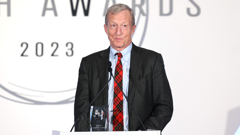 Tom Steyer speaking at event