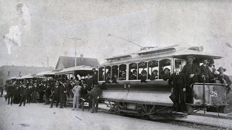 19th century trolley car