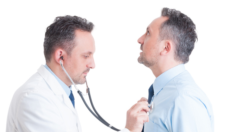 doctor treating his doppelganger patient