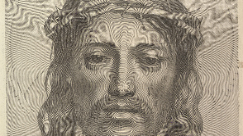 engraving of jesus